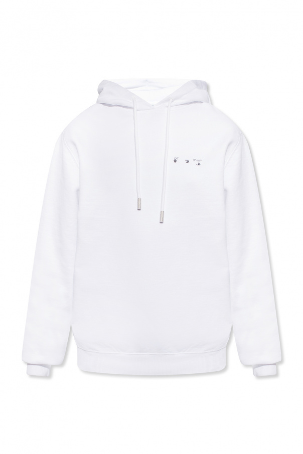 GenesinlifeShops Germany - White Hoodie with logo Off - Tee-shirt